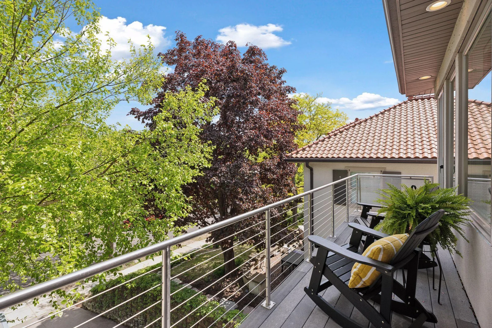 Enjoy morning coffee on private deck off of primary suite overlooking Lake Harriet to the east. Amazing sunrises.