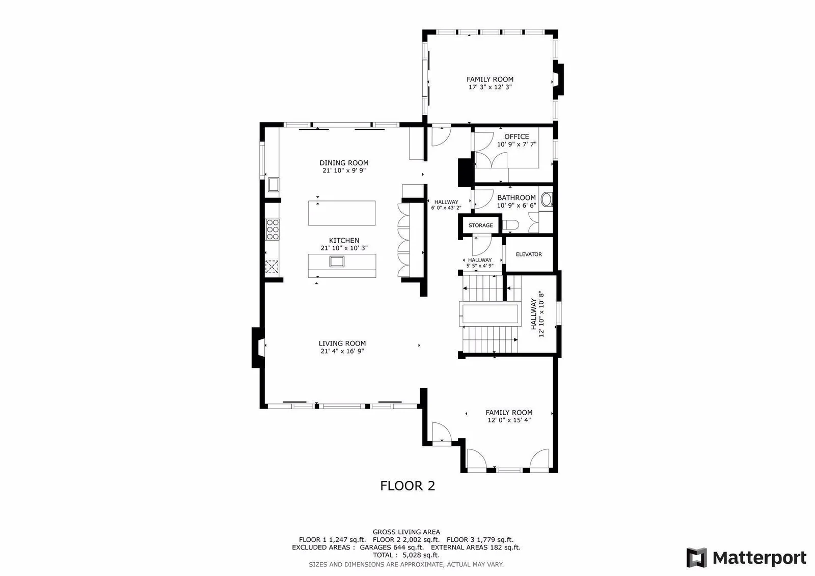 Main level floor plan