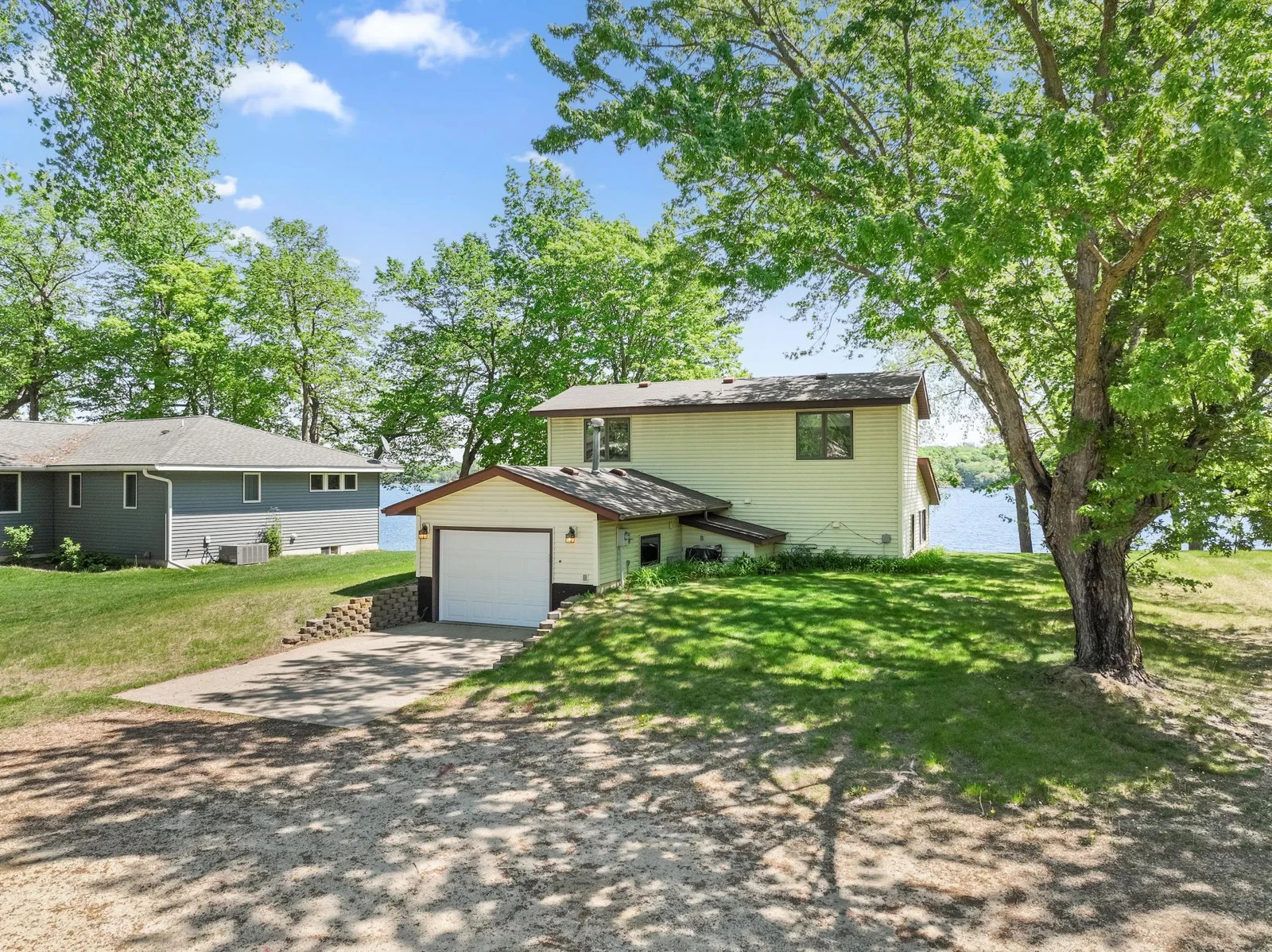 Attached single car garage