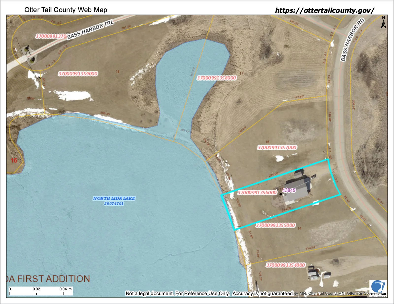 Parcel Outline 43849 Bass Harbor Rd