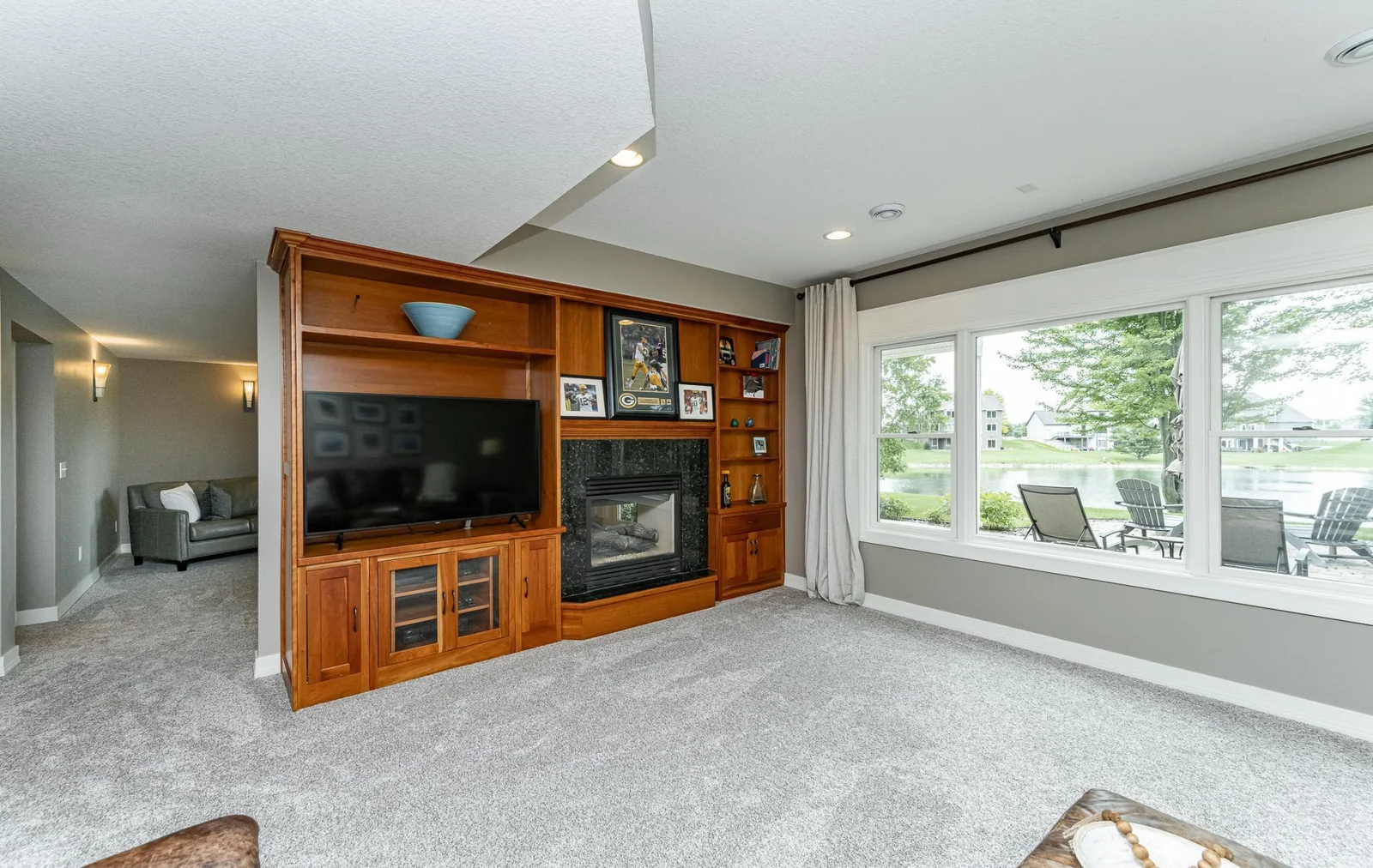 Family room entertainment center