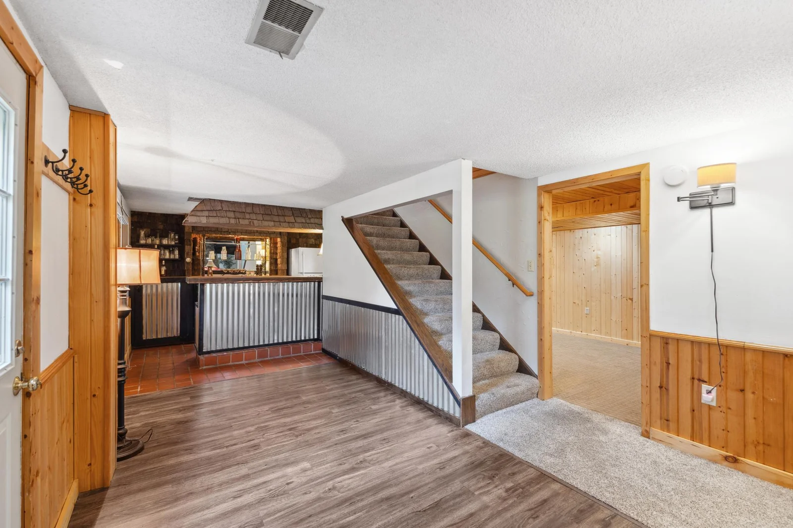 Fun bar area for entertaining.