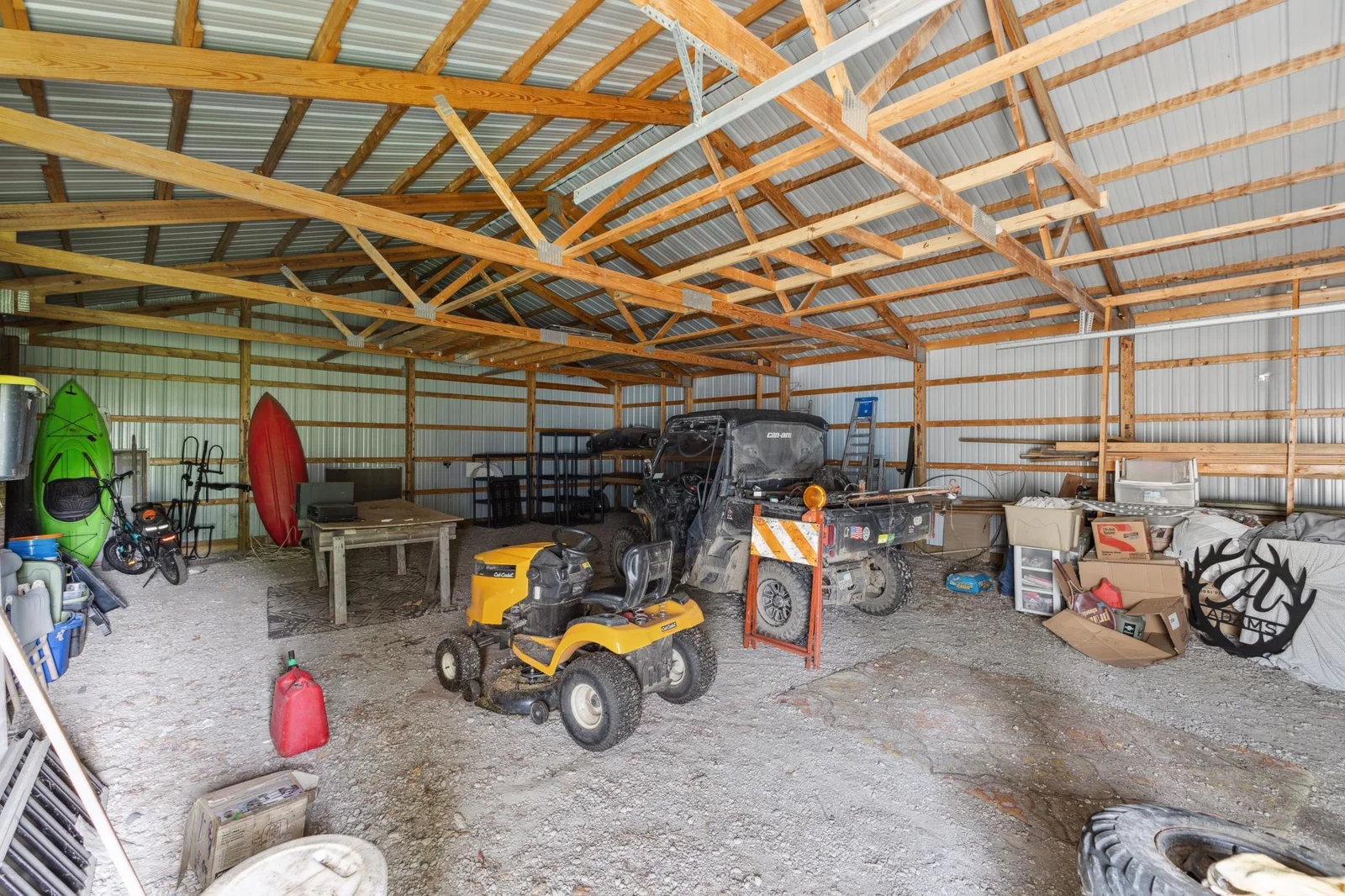 The extra 32 x 40' shed is great for all the toys.