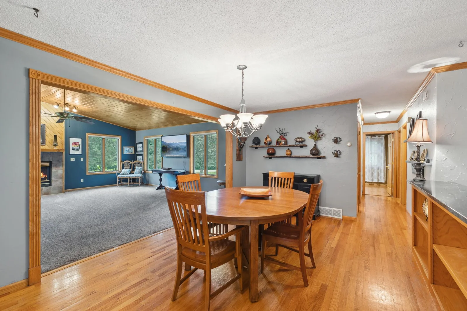 Open and spacious rooms.