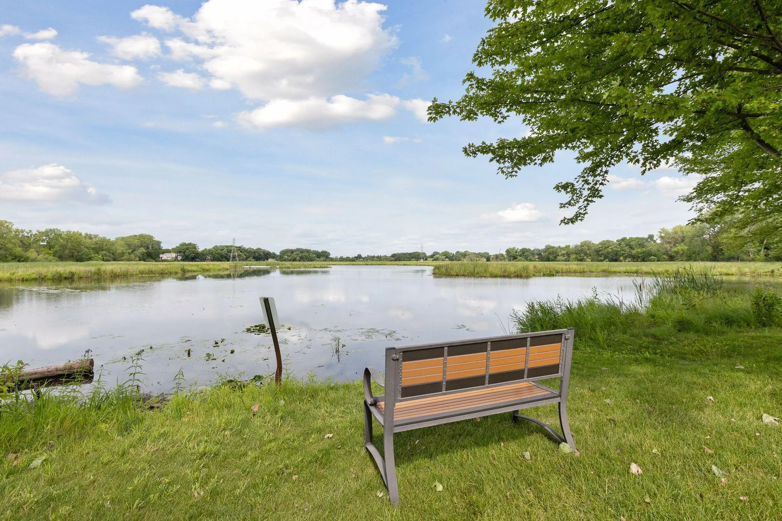 GROUDS HAVE A PEACEFUL VIEW OF WATER