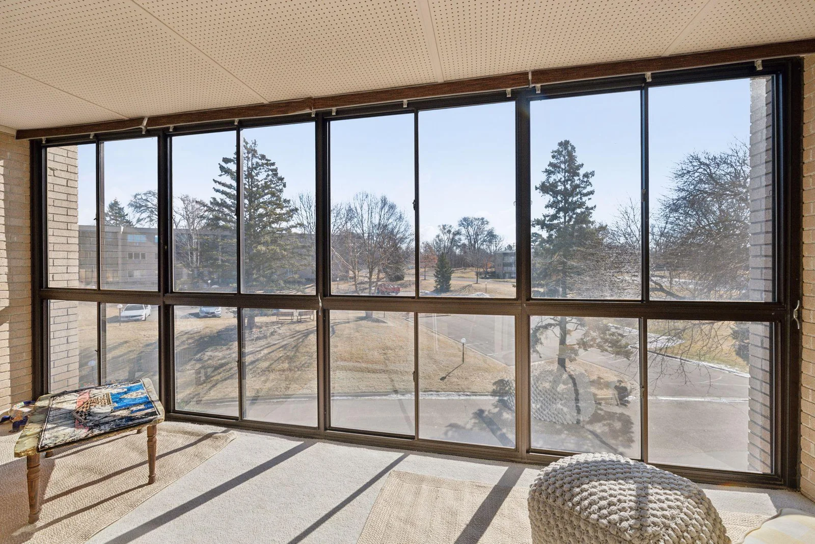 Sunny and bright sunroom