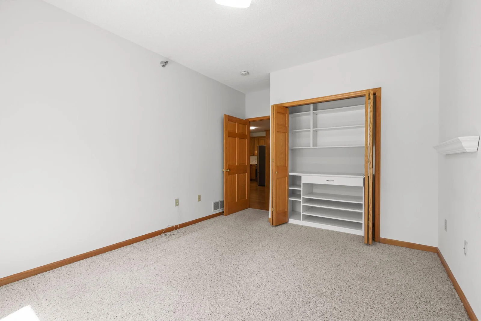 Bedroom with built ins