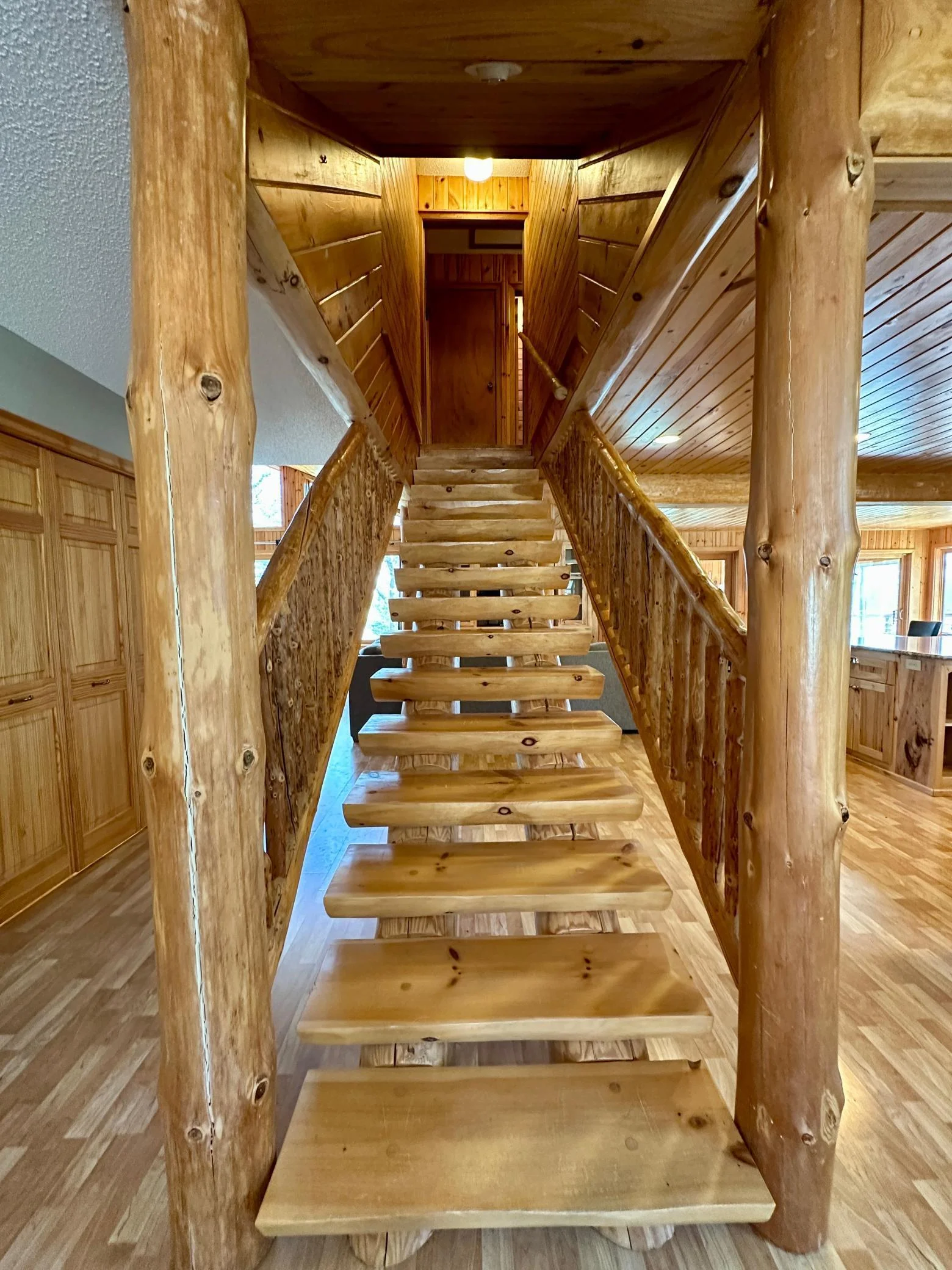 Stairway to upper level