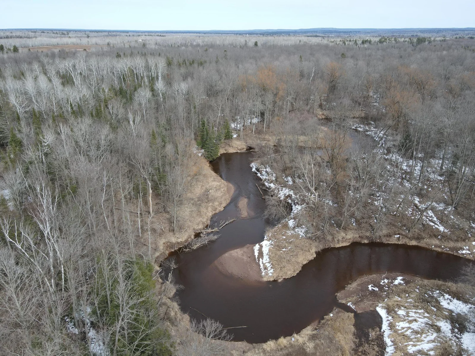 Brunsweller River just below the building spot.  Excellent swimming/fishing hole.