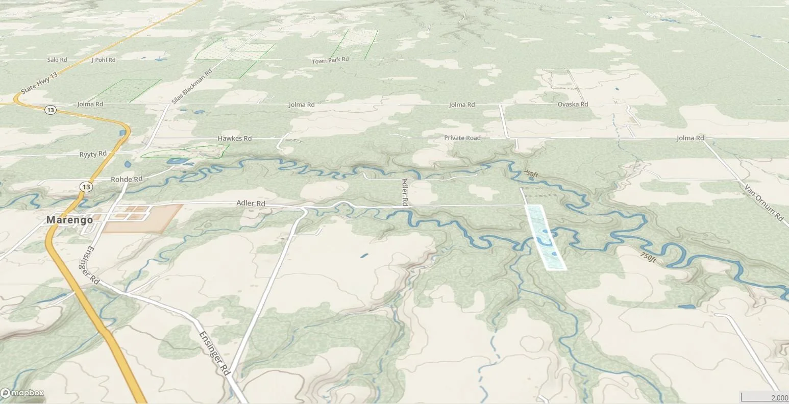 Area 3D Topo Map