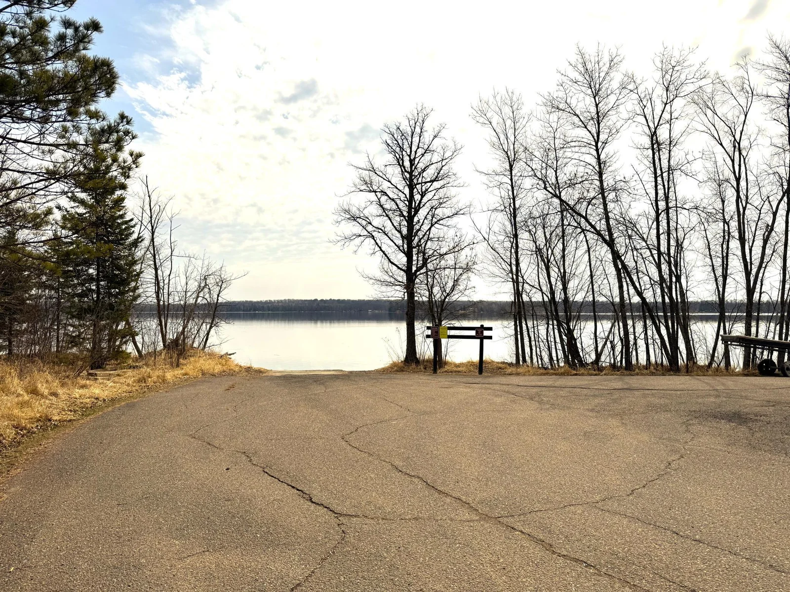 Dam Lake public access.   Its located just 1/4 mile down 299th from the driveway.