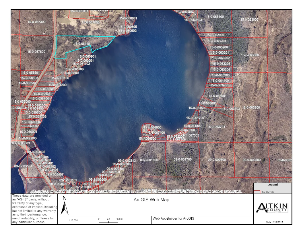 GIS Dam Lake Map.png      This property is highlighted in blue.