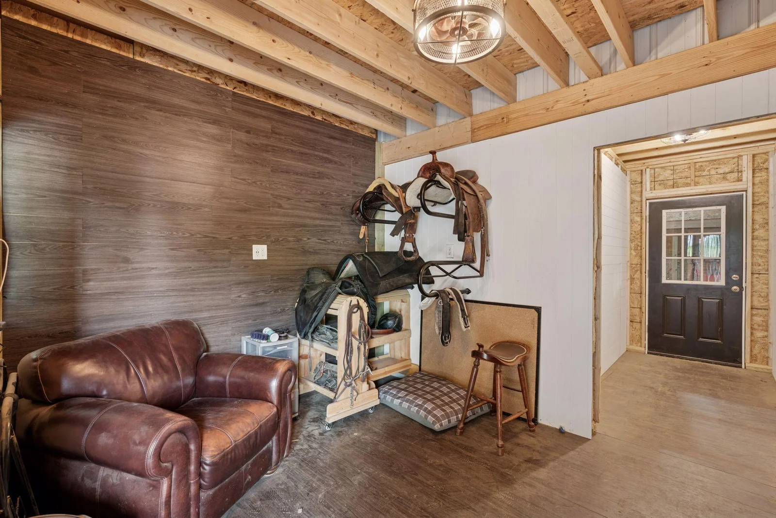 Seating space in Pole Barn