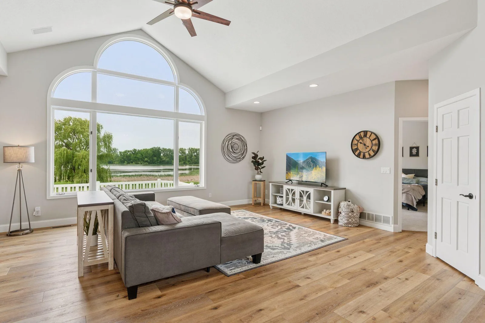 Stunning views through the large windows