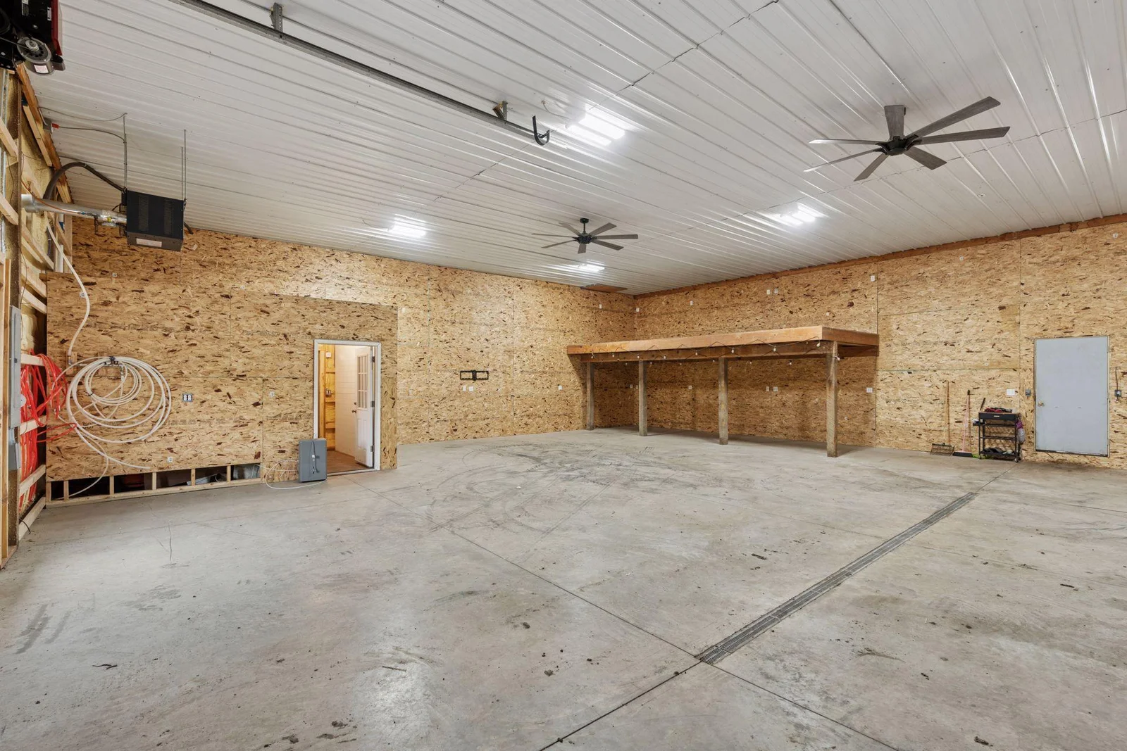 Heated and Insulated Shop in Pole Barn