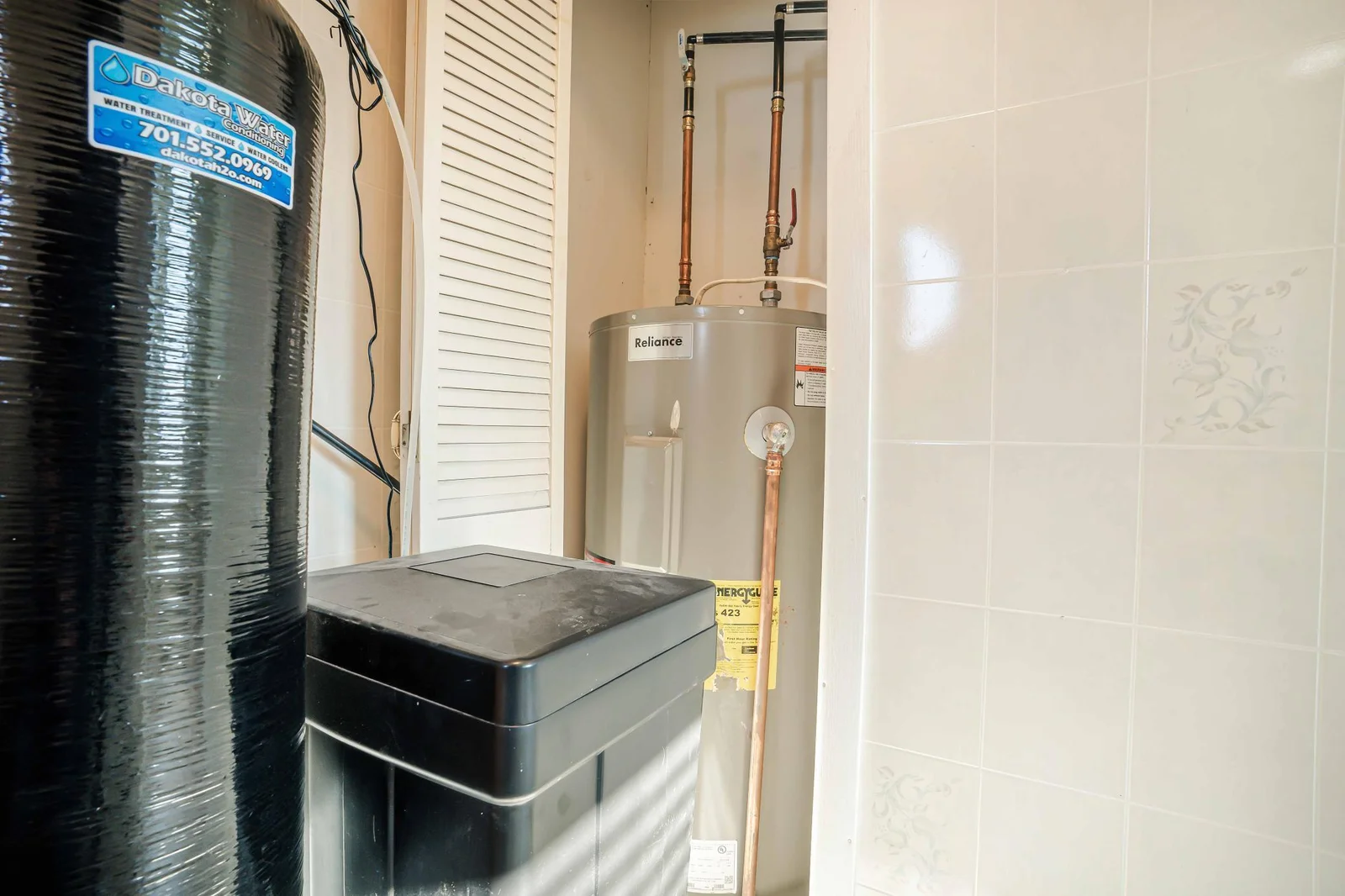 Water softener and water heater