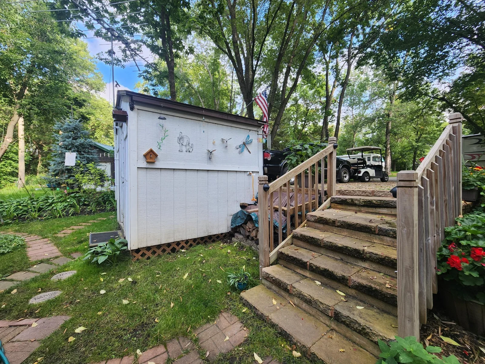 Unit 109 Cokato Lake RV Resort Cooperative has a 2010 Breckenridge Destination RV and Quality-built Sun Room; ample parking, shed, outstanding landscaping and many other shared amenities including a 550 acre 50+ foot lake!