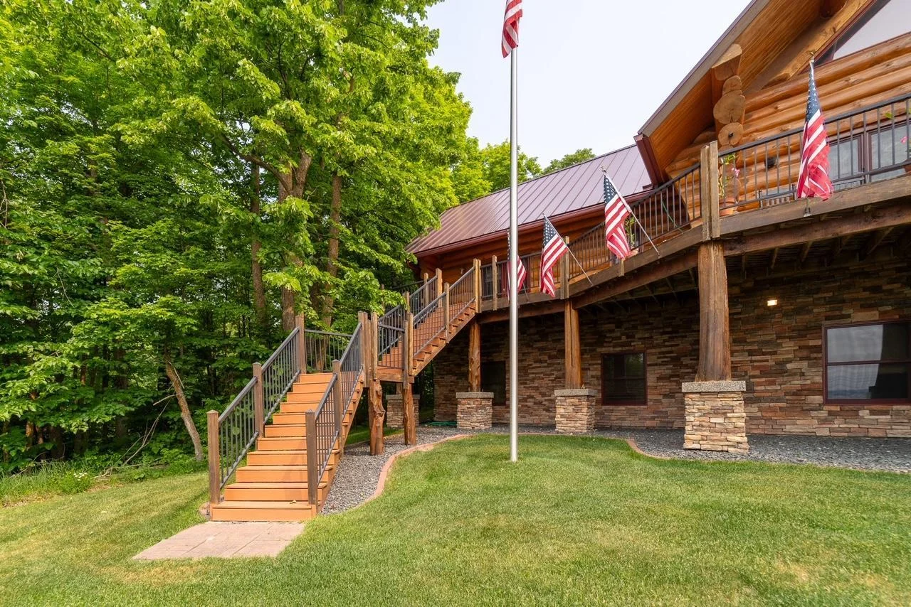 Stairway to deck