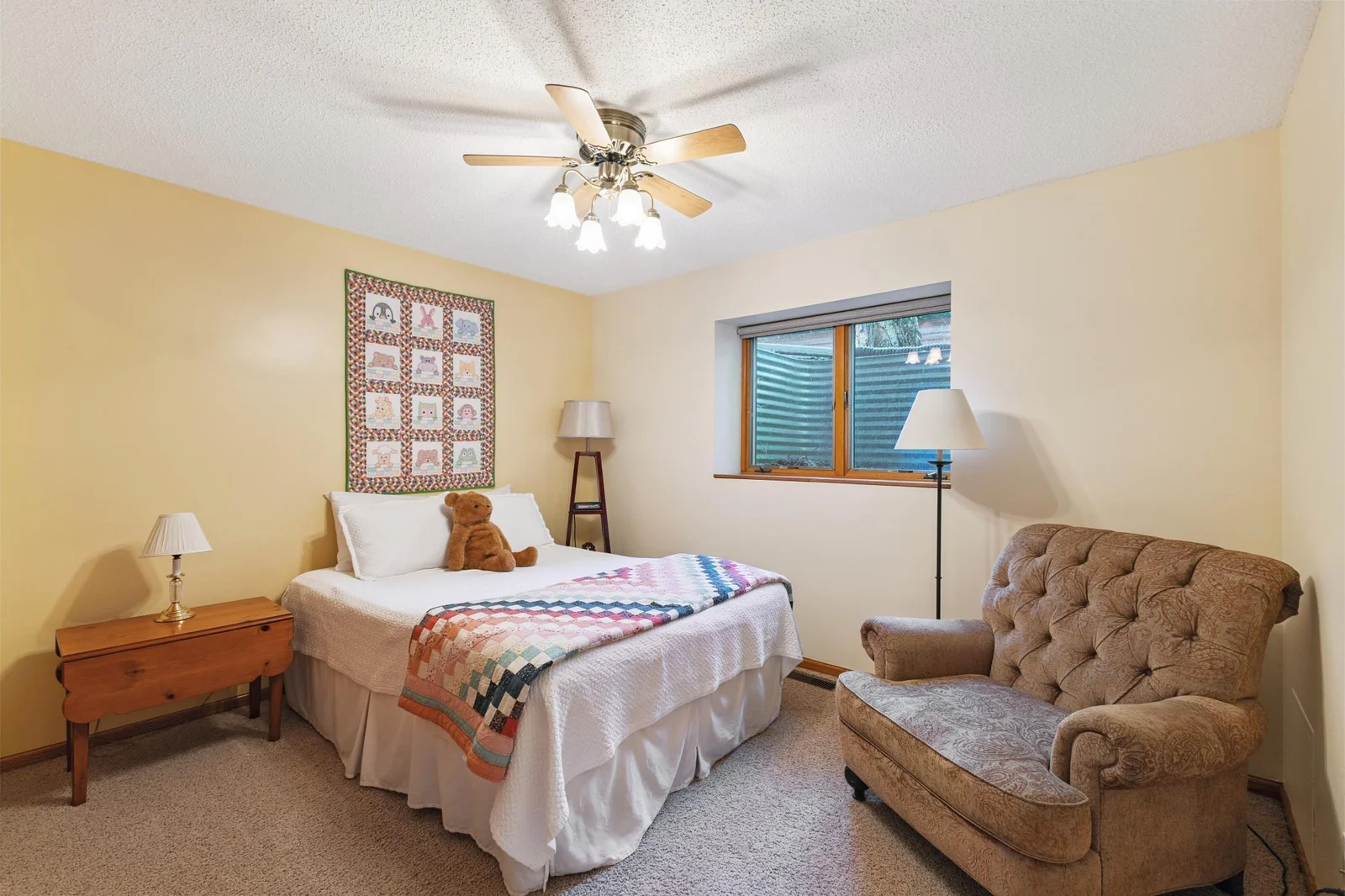 Generously sized lower level bedrooms.