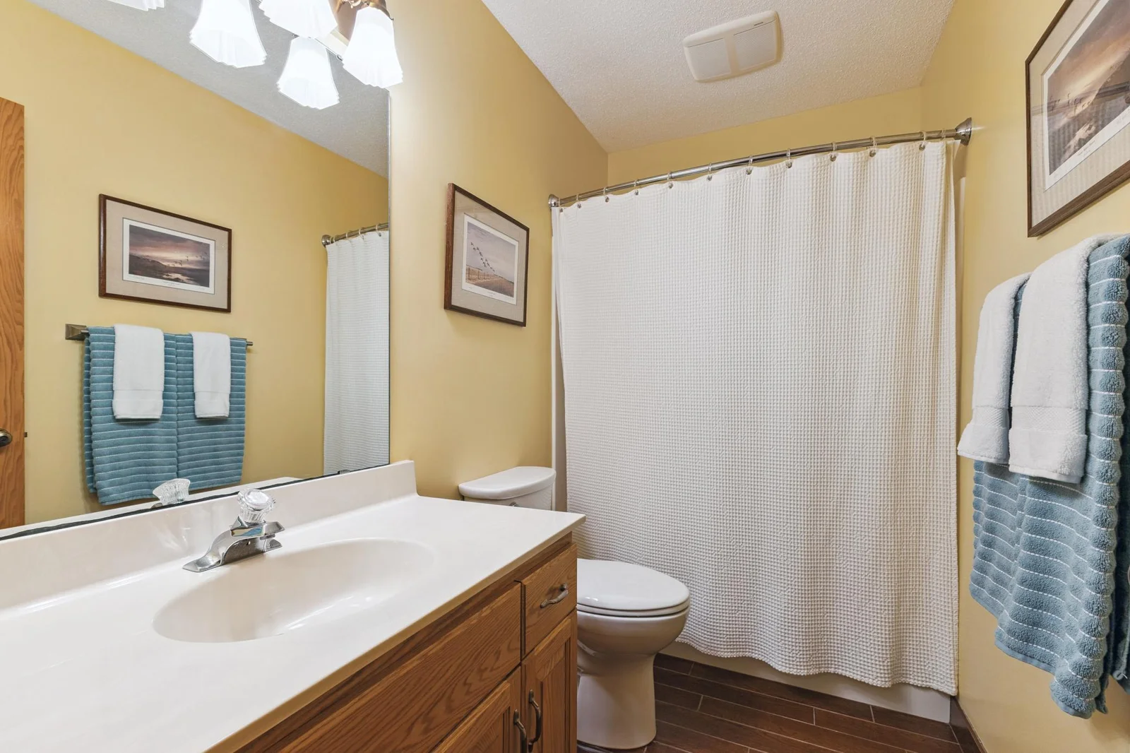 Lower level full bathroom.