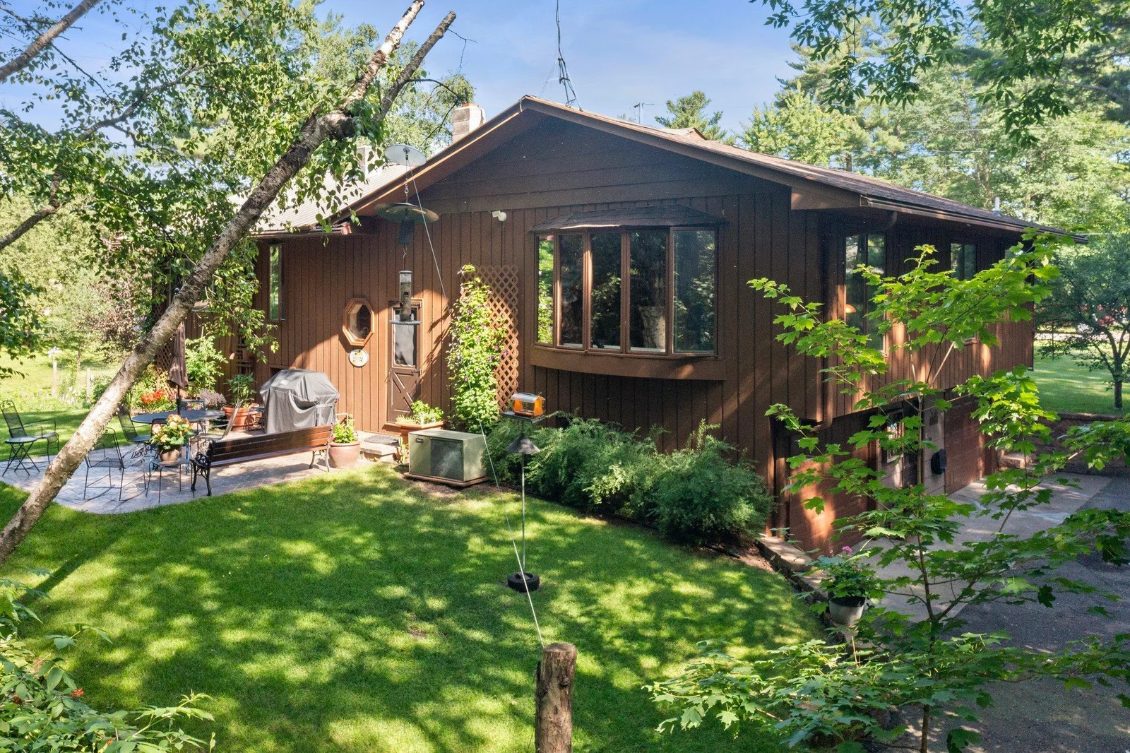Very private back yard with lots of nature