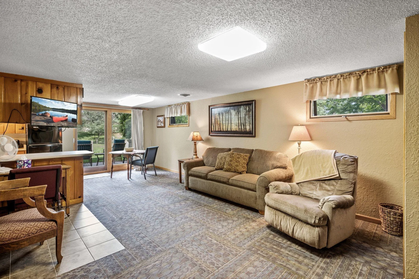 Lower level family room