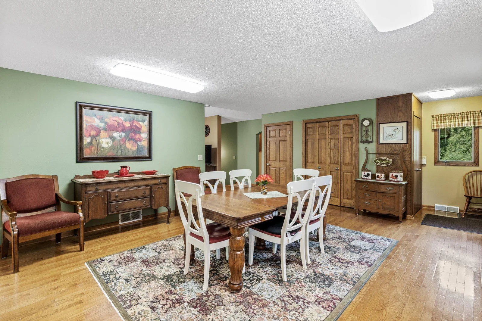 Plenty of closet and cupboard space, plus the main floor laundry
