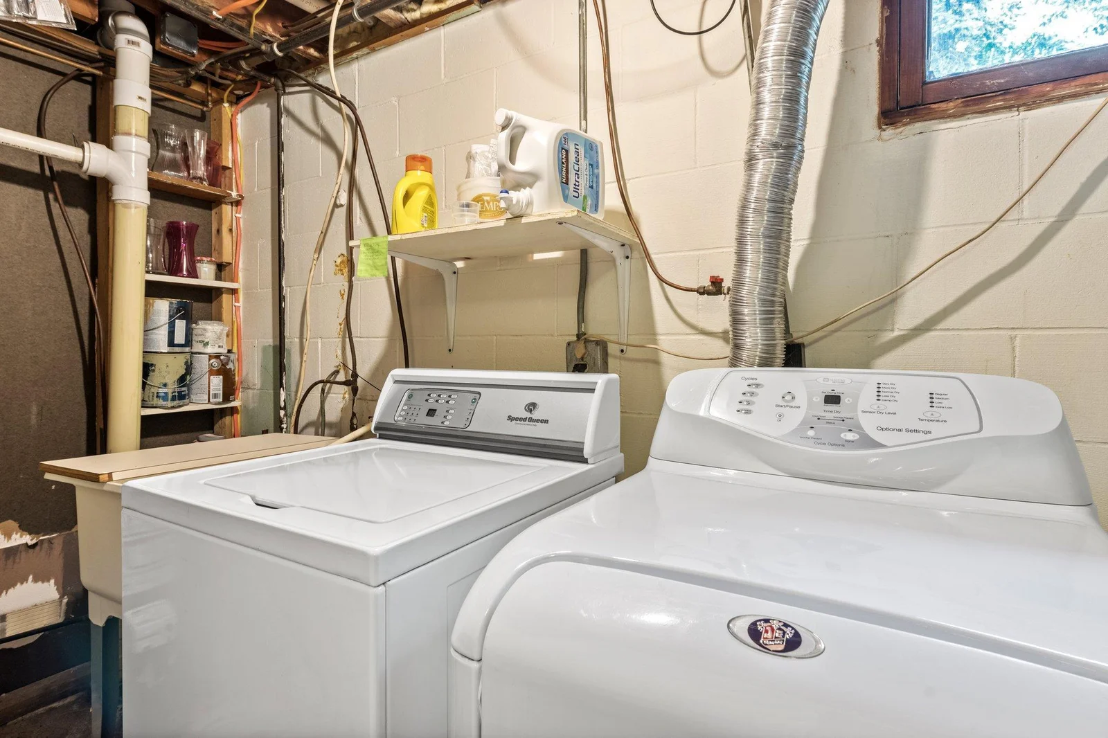Lower level SpeedQueen laundry