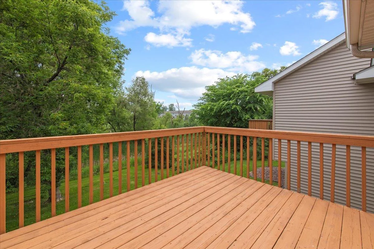 Design your own outdoor oasis on the huge deck!