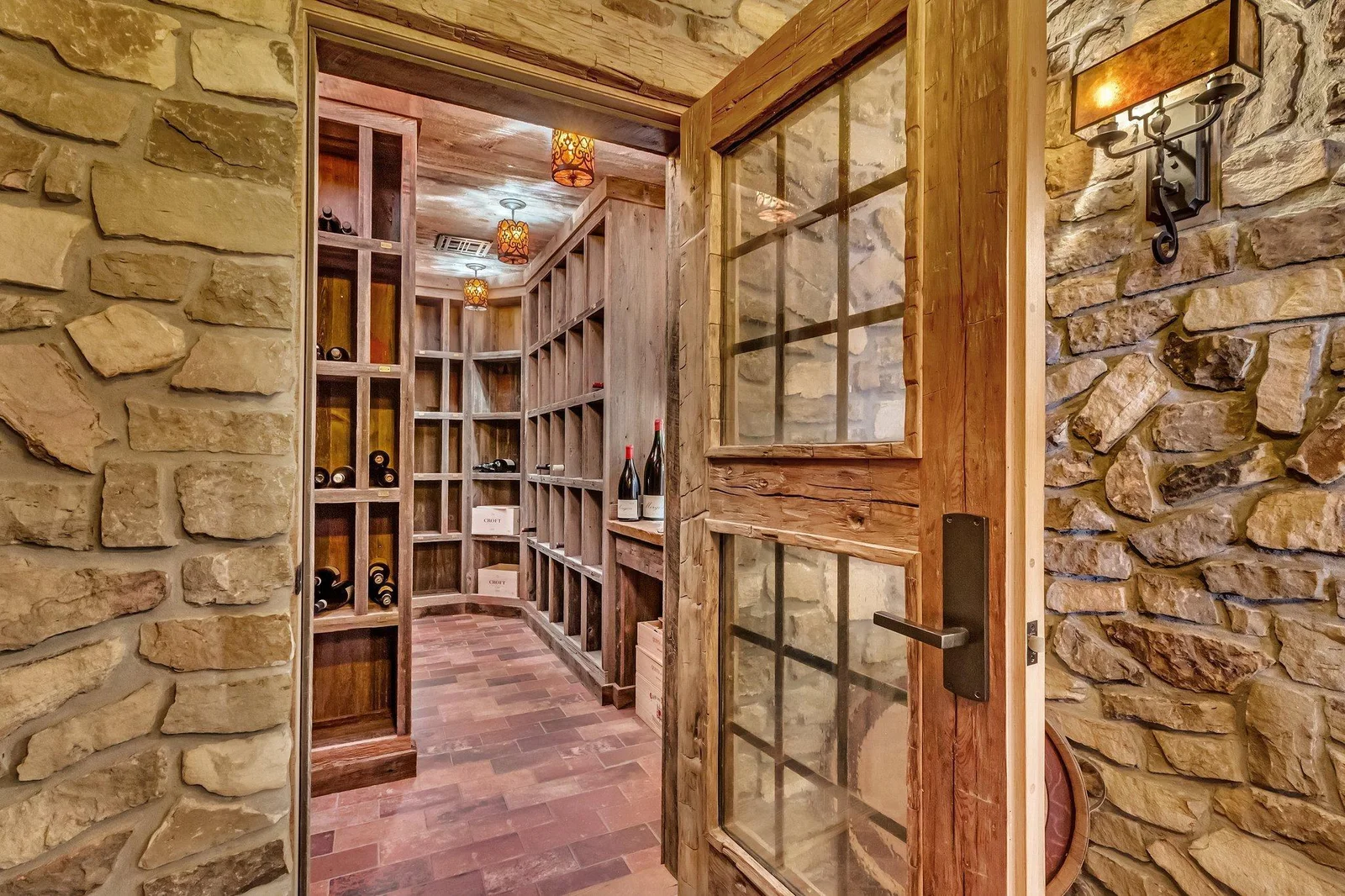 Wine Cellar holds 1300+ bottles of wine