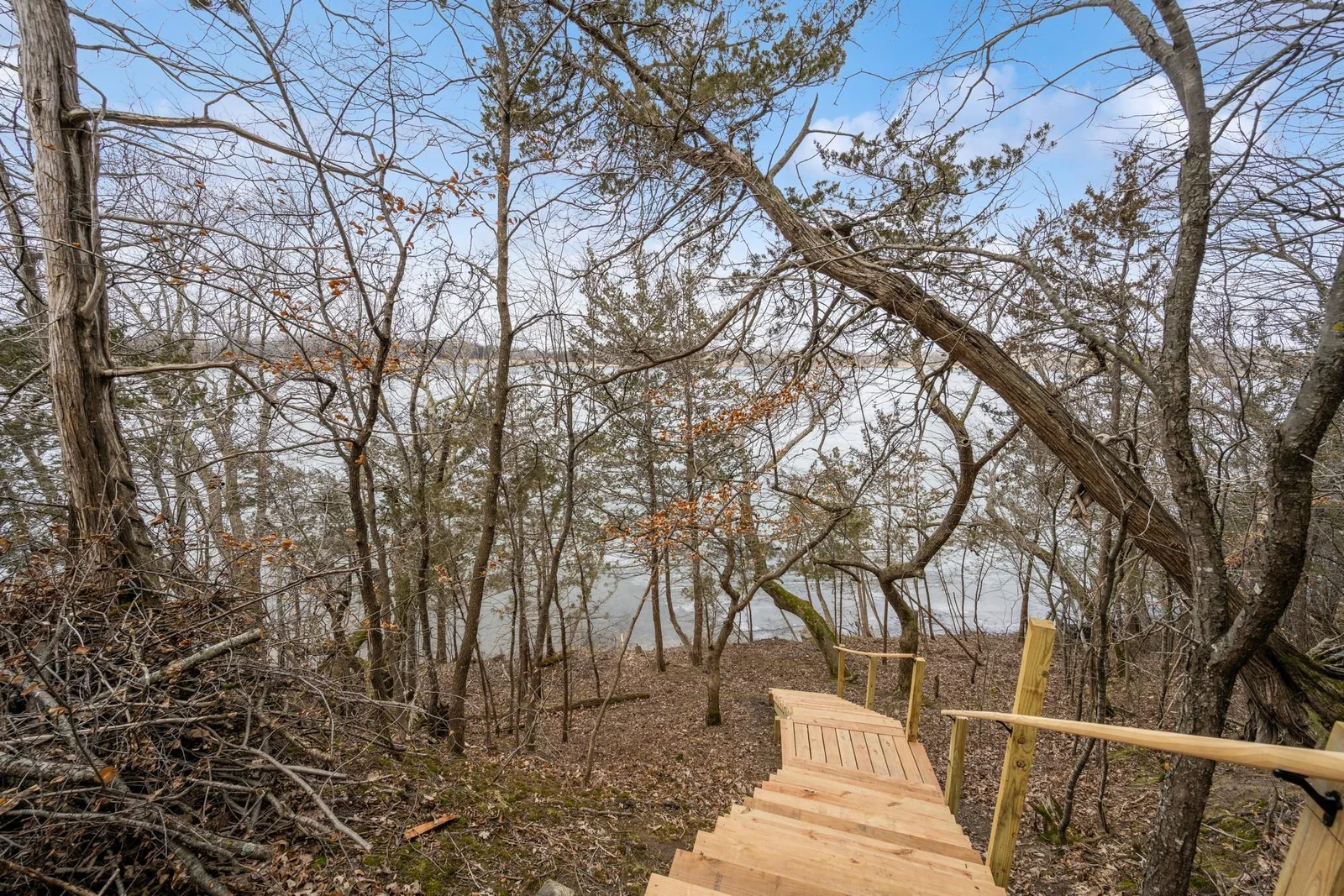 Stairs to Lake