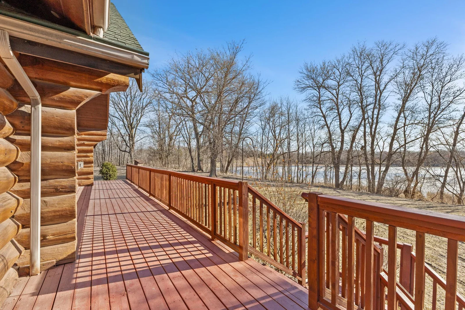 Enjoy the beautiful views of Lake Berthiaume from your deck!