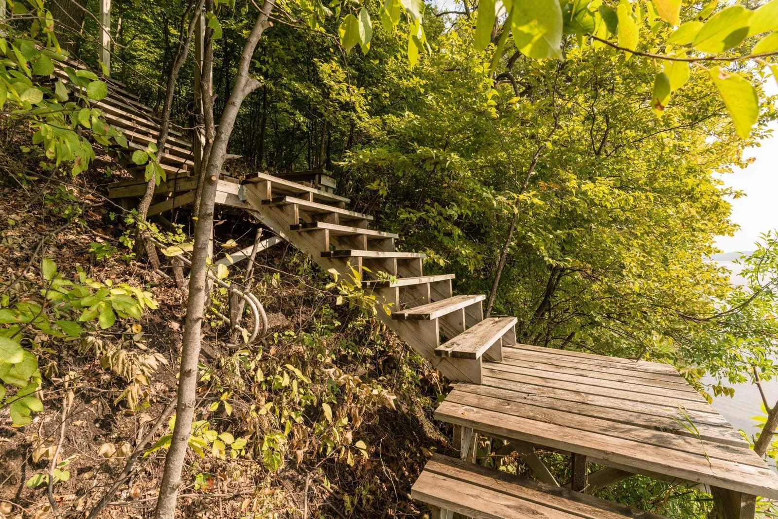 stairs to water