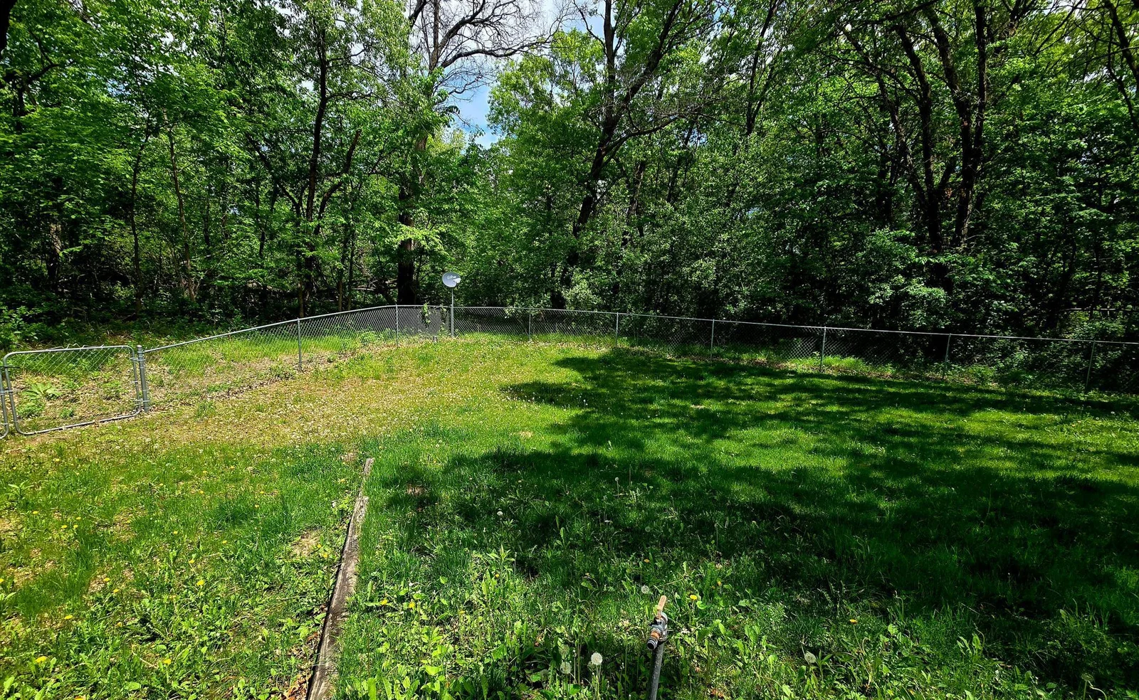 Fenced in Back Yard