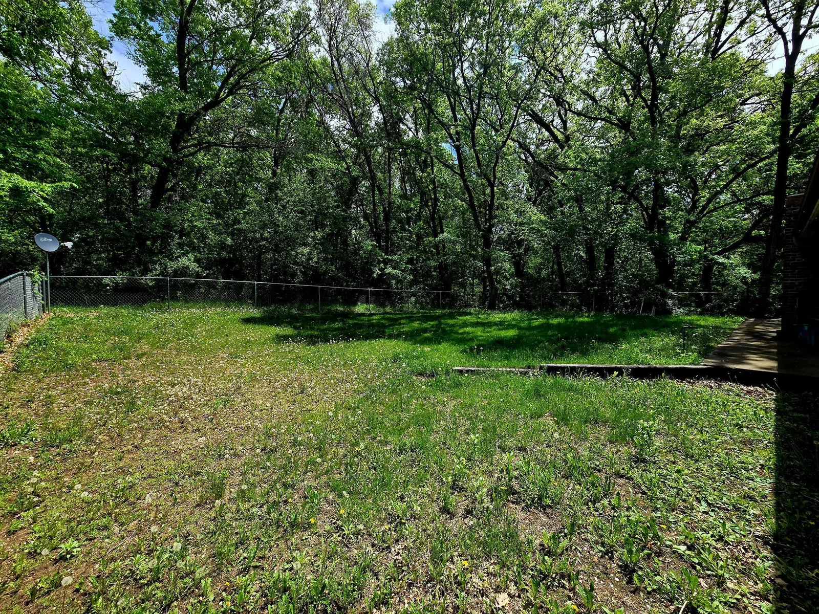 Fenced in Back Yard