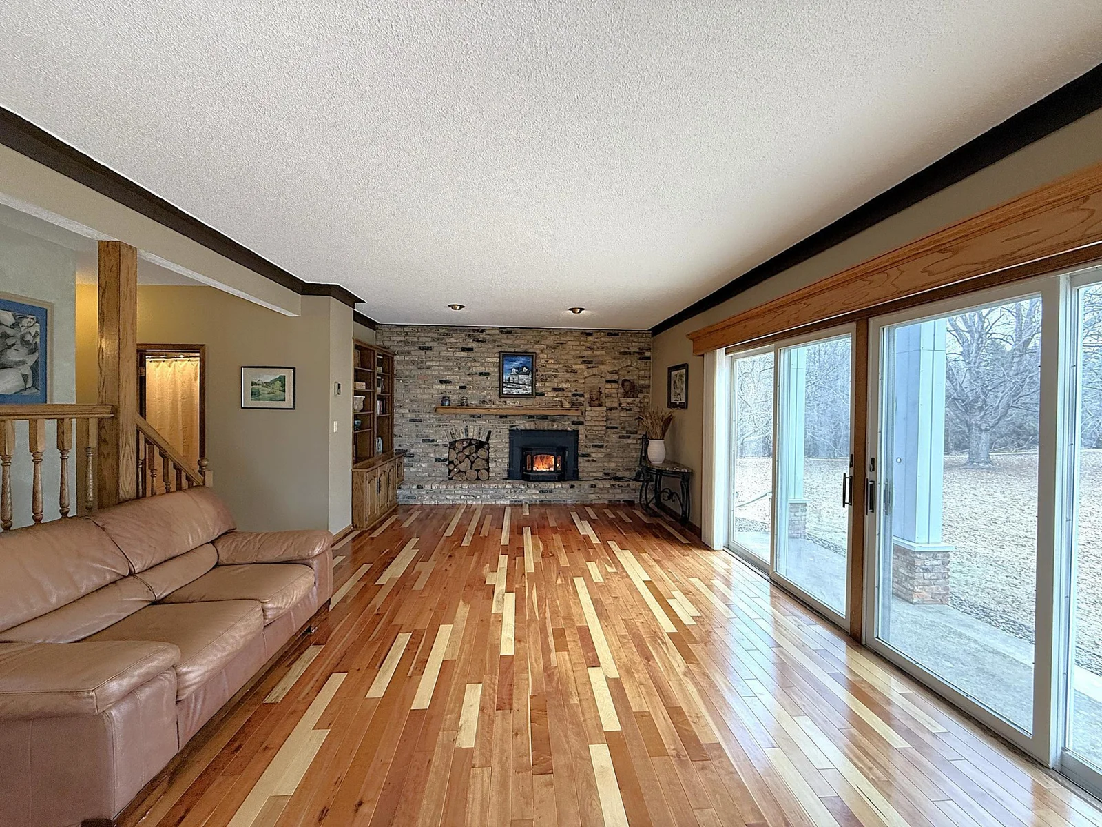 Living Room Patio Door to cement