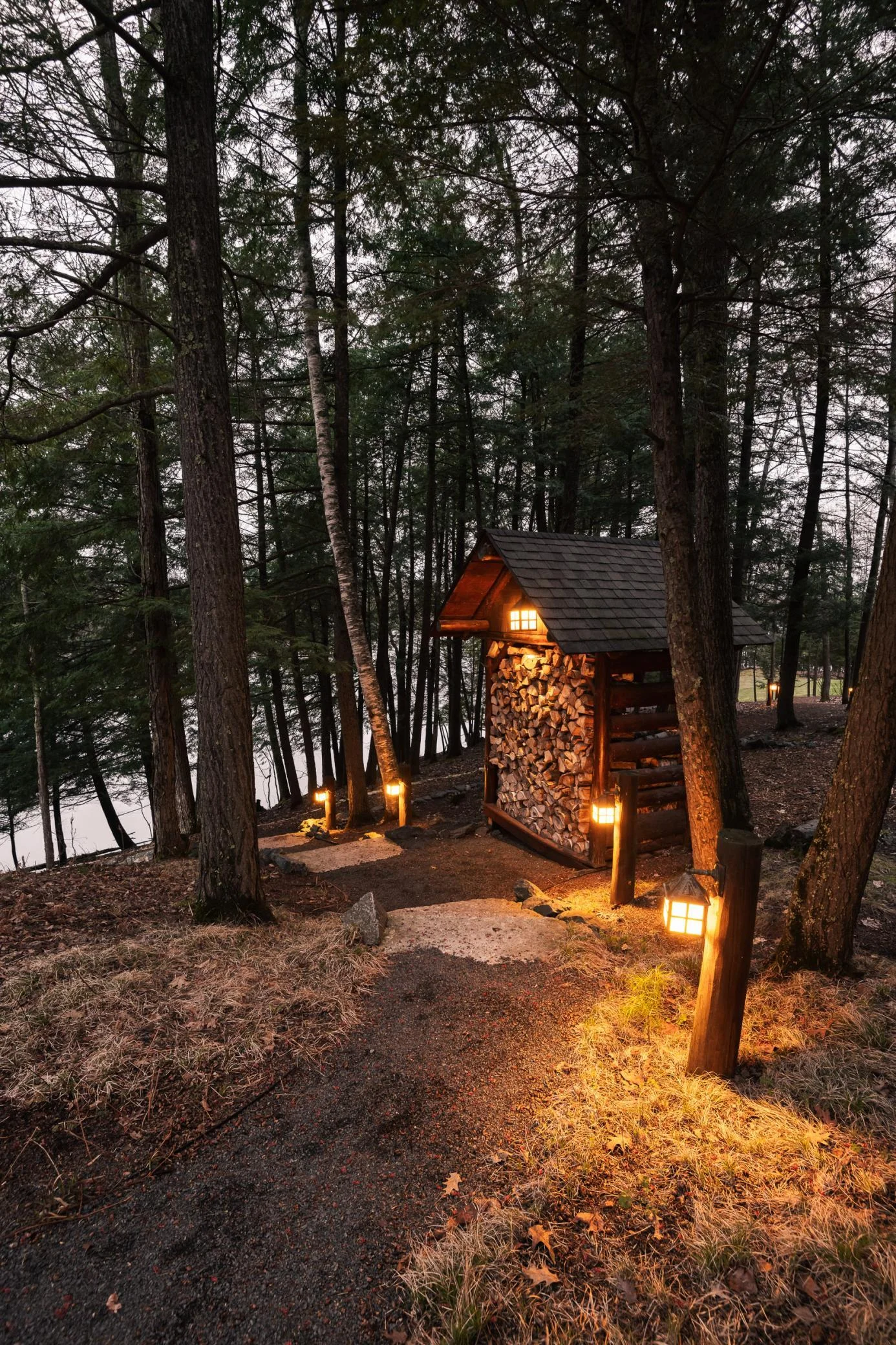 Twilight path lighting