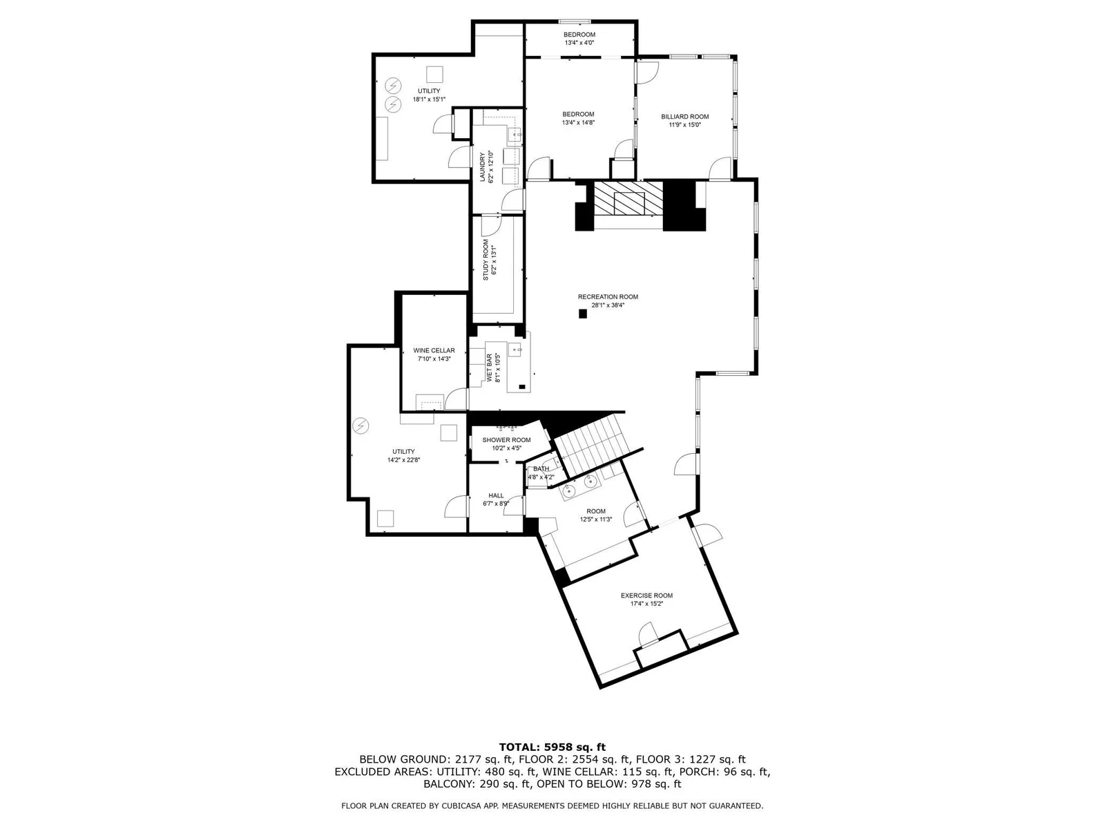 Lake Level Floor plan