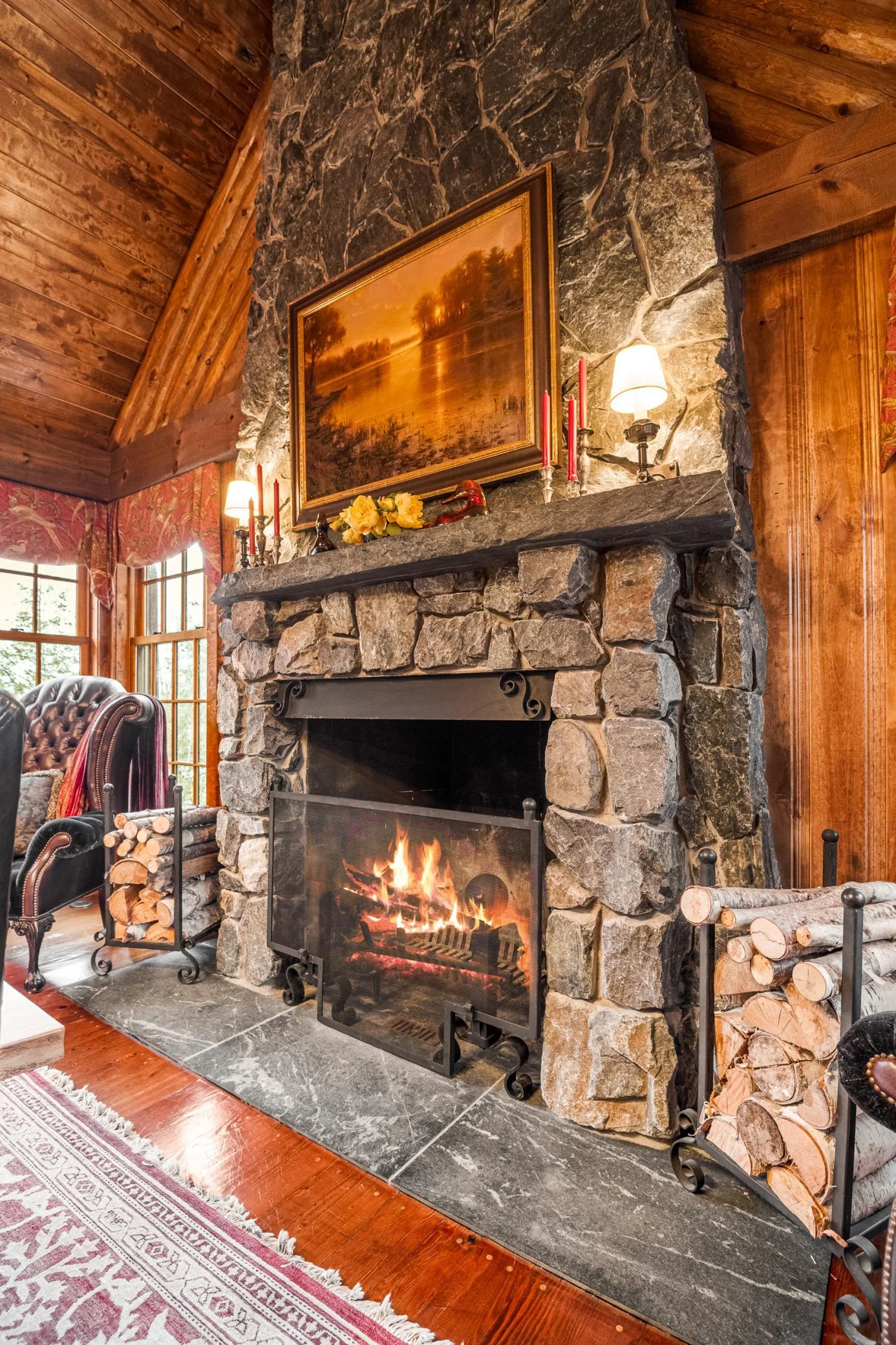 Dining Fireplace