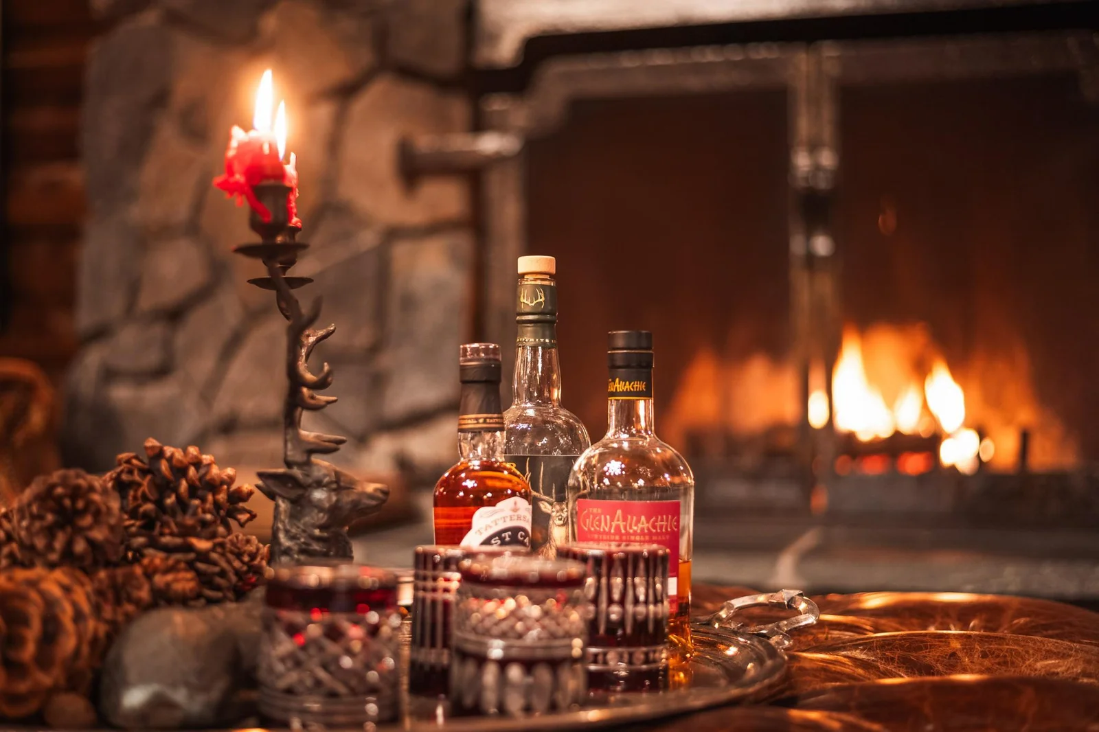 Fireside sipping