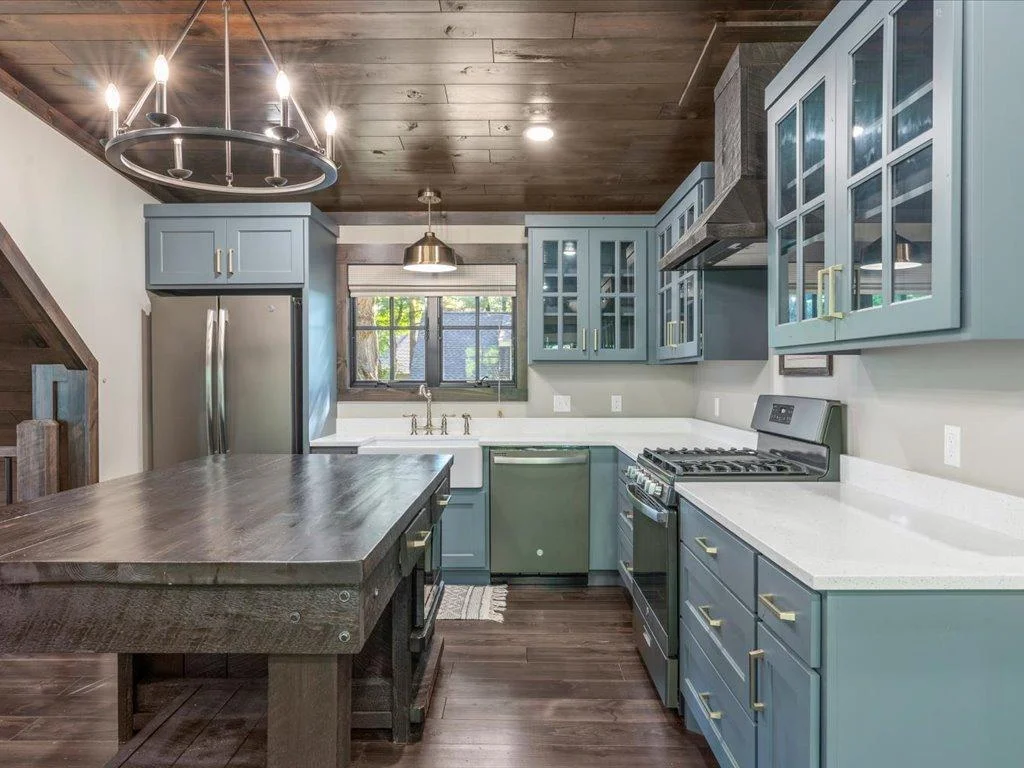 Amazing custom kitchen with quartz countertops.