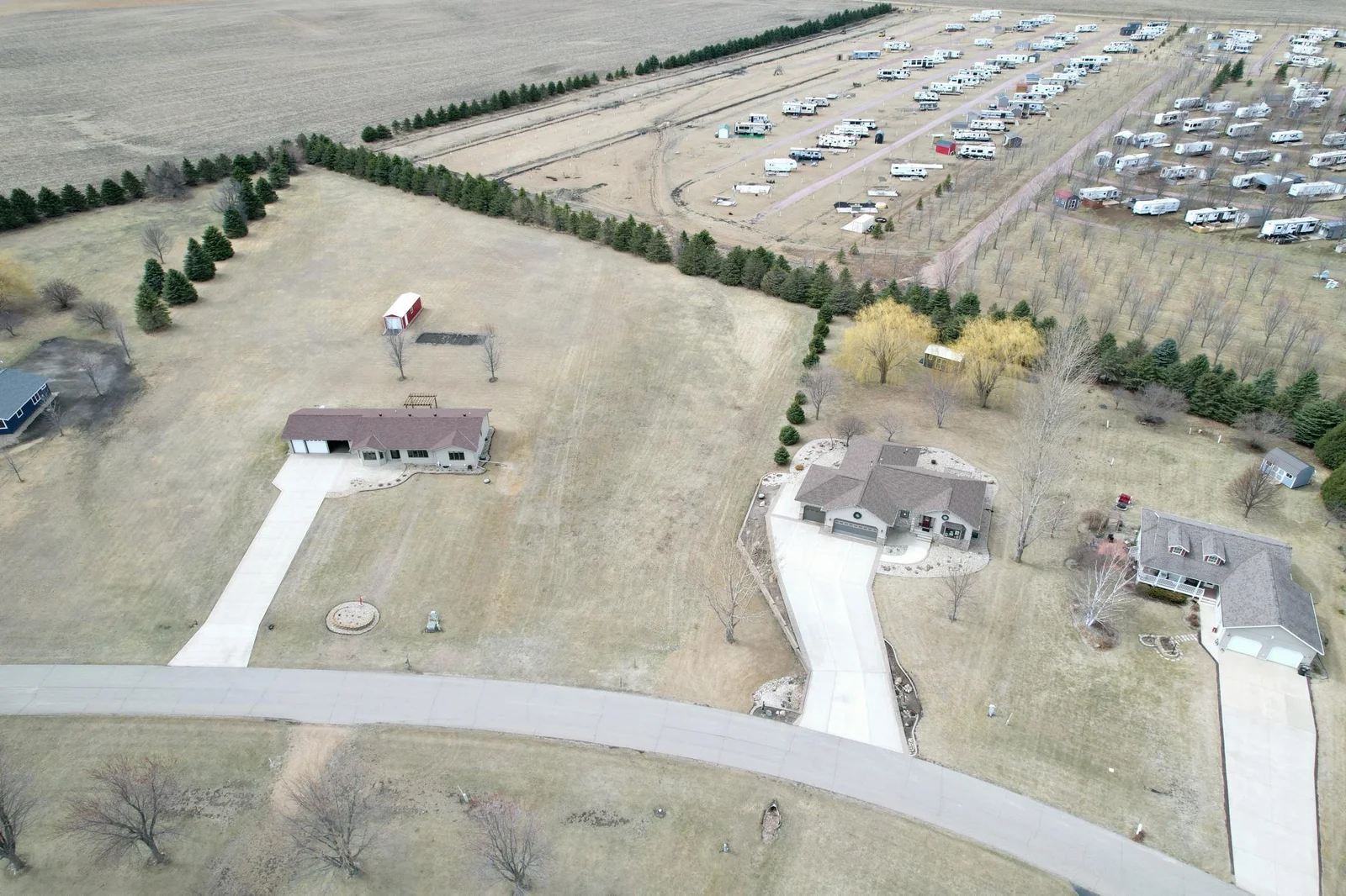 Over 1 acre to build on