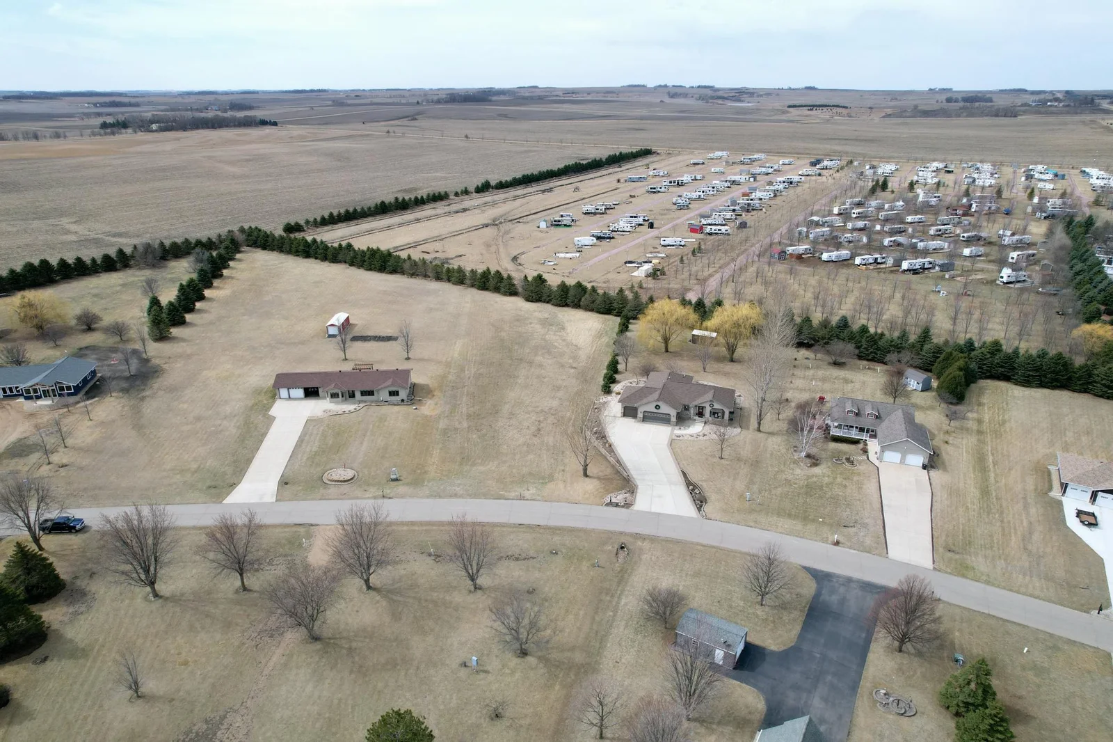 Over 1 acre to build on