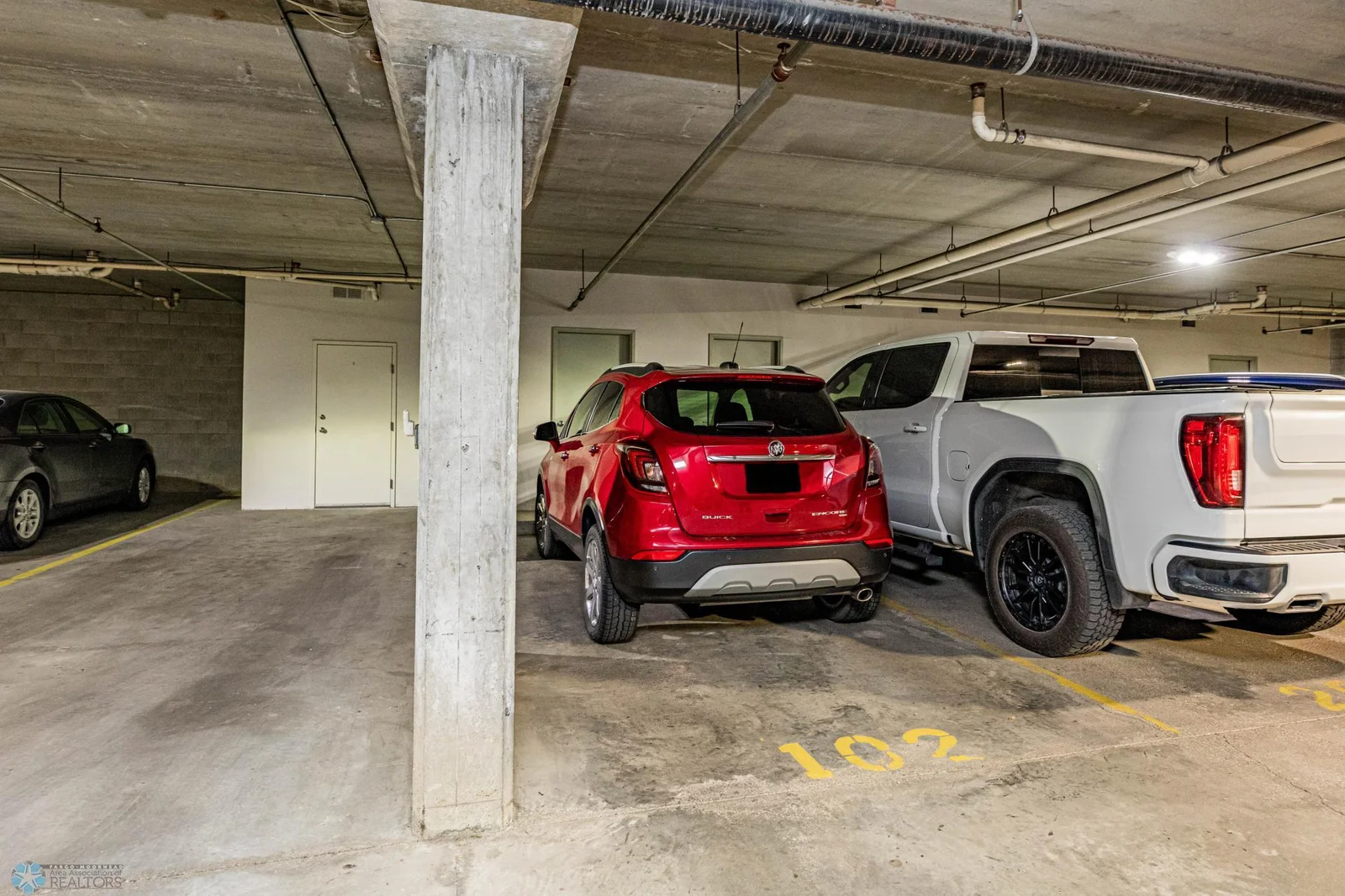 One of two spaces