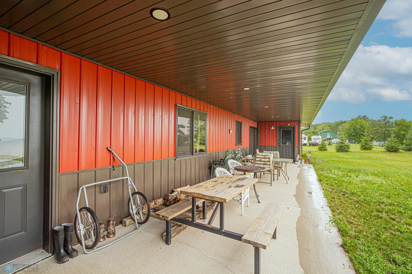 HUGE covered patio