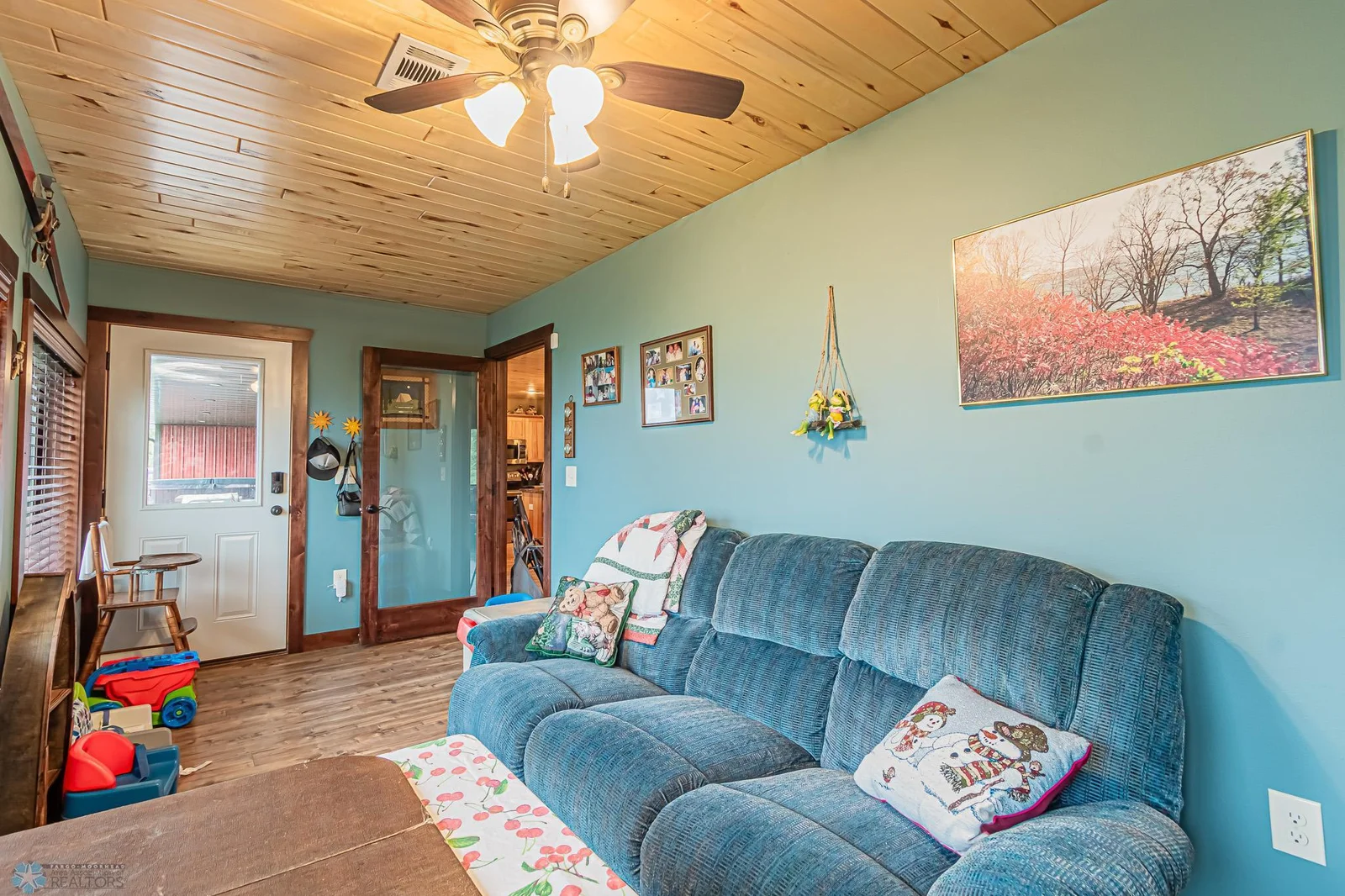 Sunroom off living room