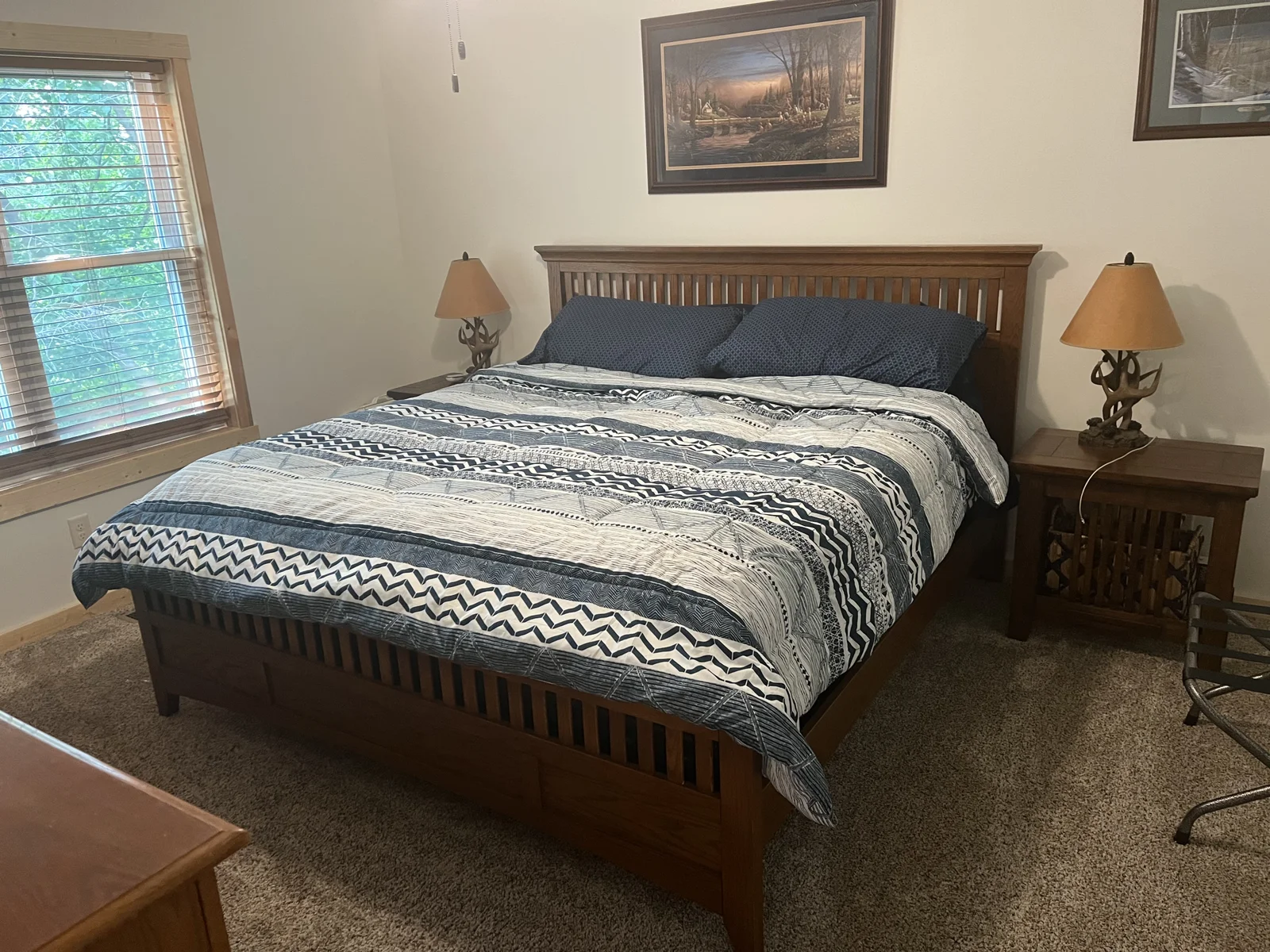 The primary bedroom.