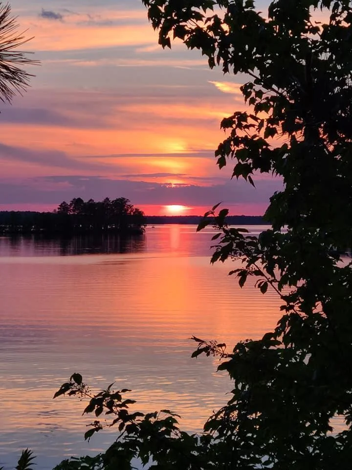 Beautiful lake sunsets