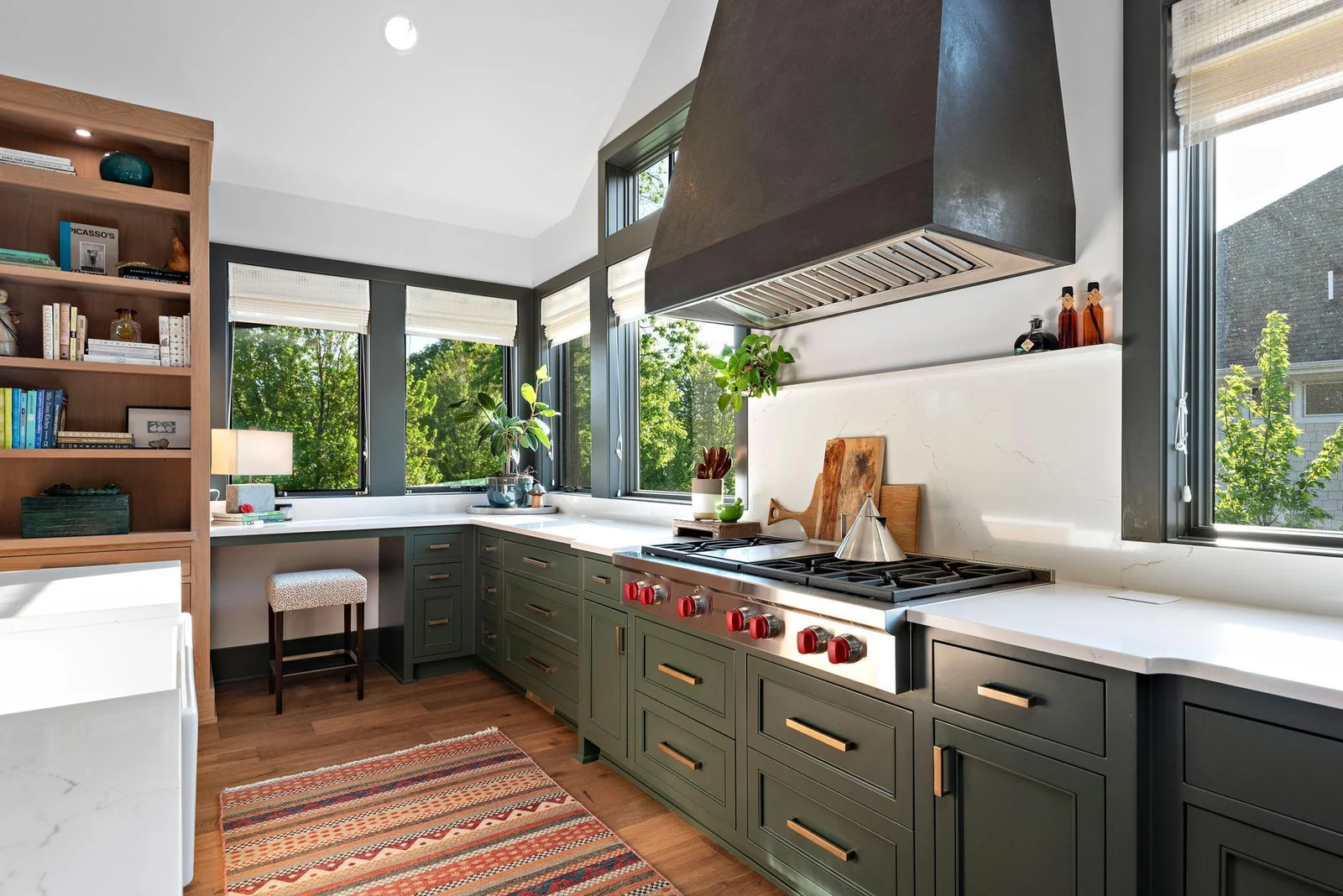 Elevated by architectural light flow, the wall of windows face South and Southwest. Imagine the personal chef preparing summer delectables while you "hung out with folks like Dennis Hopper and Bob Seger and Sonny and Cher"