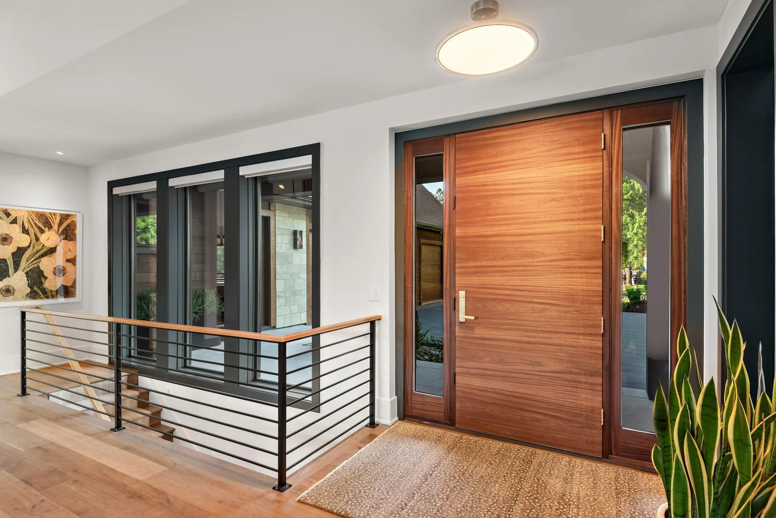 Tech Talk - Ring system includes Elite Doorbell, indoor garage camera, and outdoor motion floodcams Whole-home Sonos sound system Dedicated home network and whole-home Eero WiFi system Mechanical Lutron shades & lighting solutions